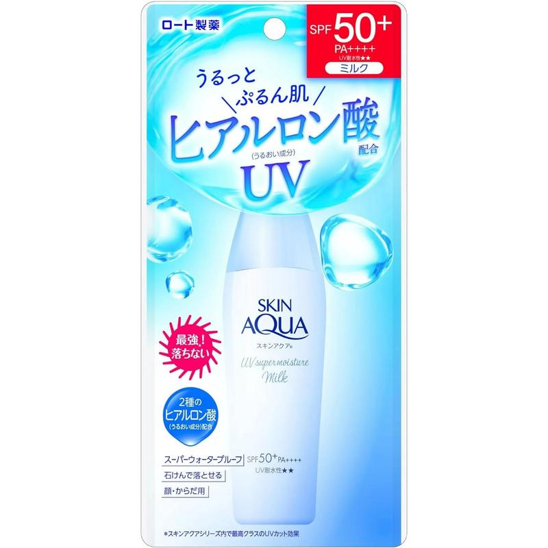 Rohto Skin AQUA UV Super Milk Sunscreen 40mL SPF50+PA++++ Waterproof Facial Organic Skincare Acne