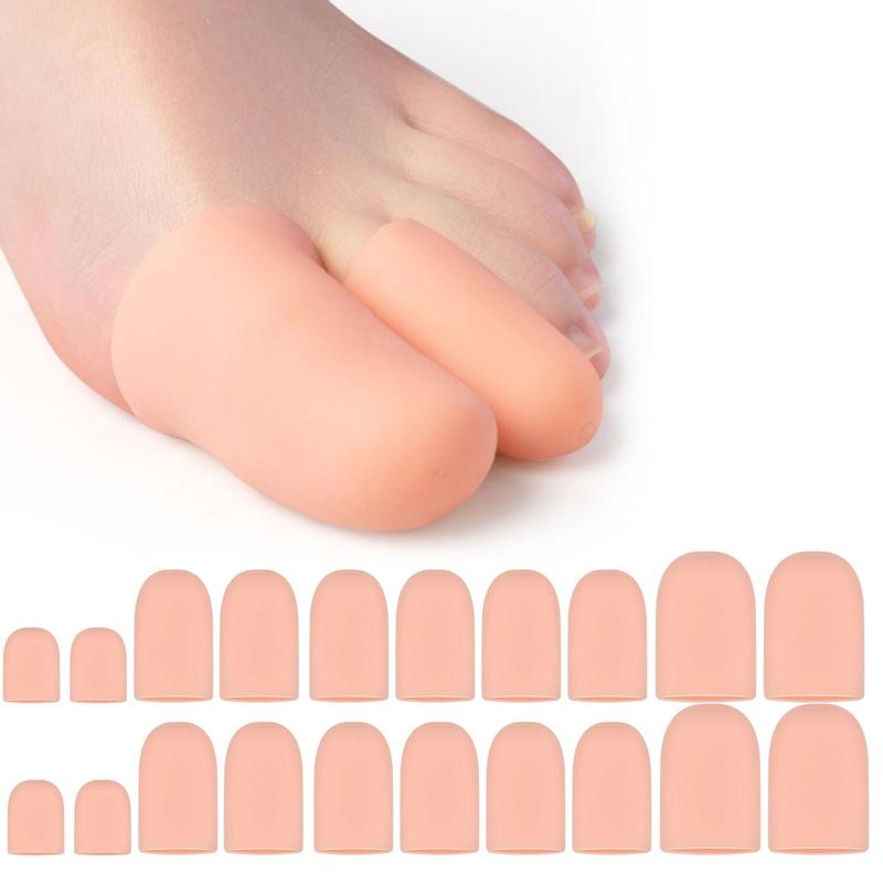 Toe Cover Set, 20pcs set Breathable Soft Toe Nail Cover, Ingrown Toe Comfort Covers for Women and Men, Toe Nail Care Supplies