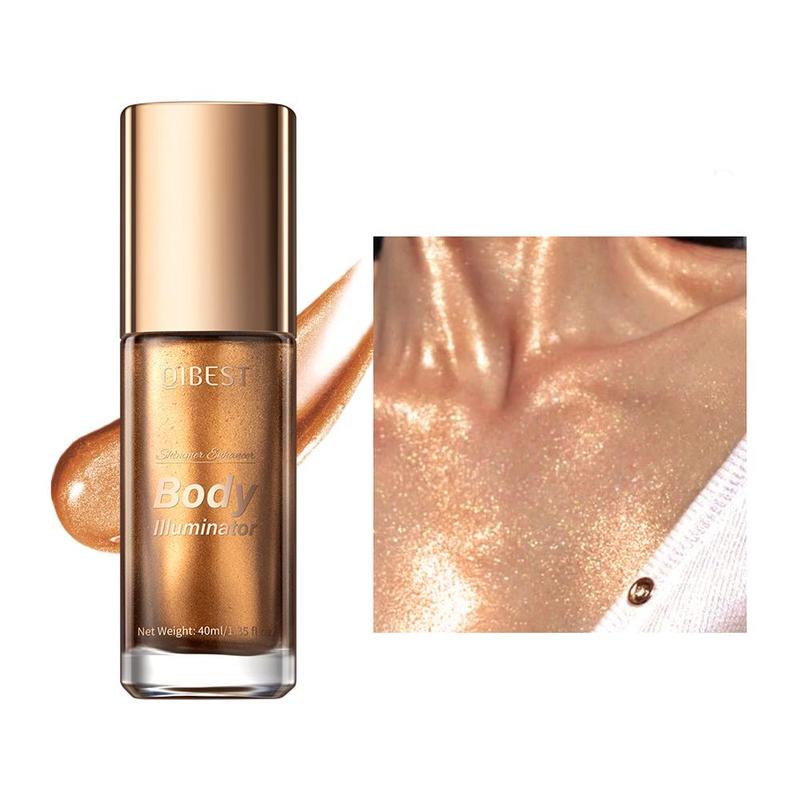 Body Glitter, Shimmer Highlighter For Face & Body, Makeup Product For Women & Girls, Bronzing Drops Skincare Cosmetic