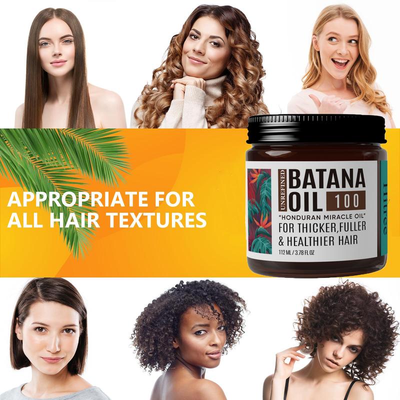 Hitree Batana Oil for Hair Growth: 100% Organic and Pure - Dr. Sebi approved Batana Oil from Honduras Unrefined Promotes Hair thickness for Men & Women 3.78 OZ Hair Care Organic Shiny Moisture Comfort - Hair Nutrition Shampoo Comfort