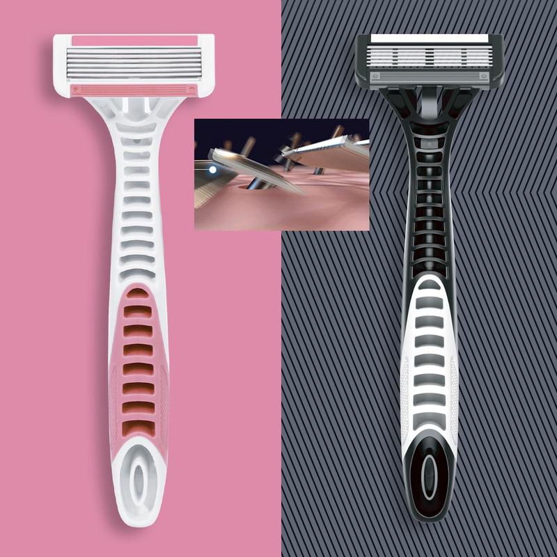 4pcs set Men's Manual Razor, Smooth Shaving Razor, Shaving Razor for Man & Woman