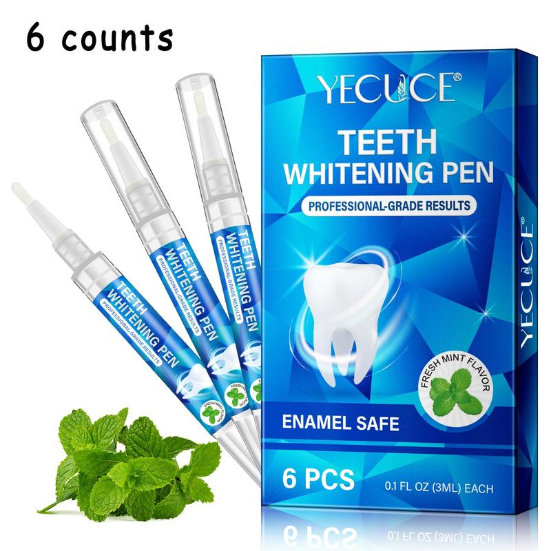 Teeth Brightening Pen, 6 Counts box Teeth Care Products, Professional Teeth Brightening Products, Oral Care Products for Men & Women