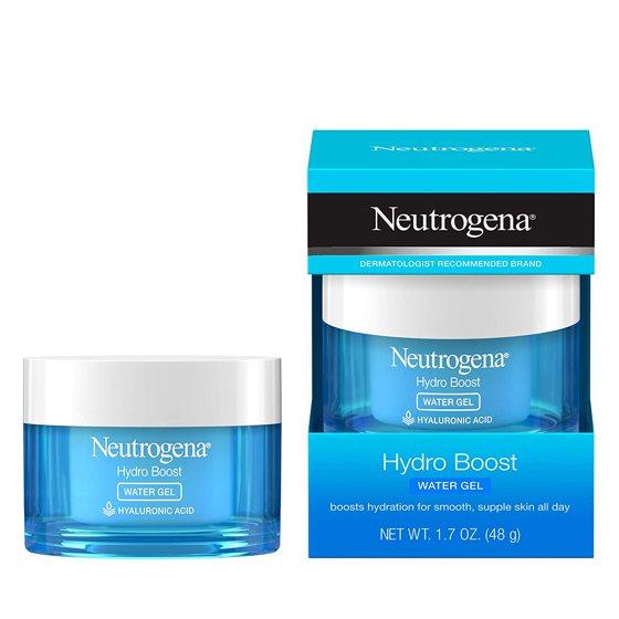 [W] Neutrogena Hydro Boost Hyaluronic Acid Hydrating Water Gel Daily Face Moisturizer for Dry Skin, Oil-Free, Non-Comedogenic & Dye-Free Face Lotion, 1.7 oz 50 ml