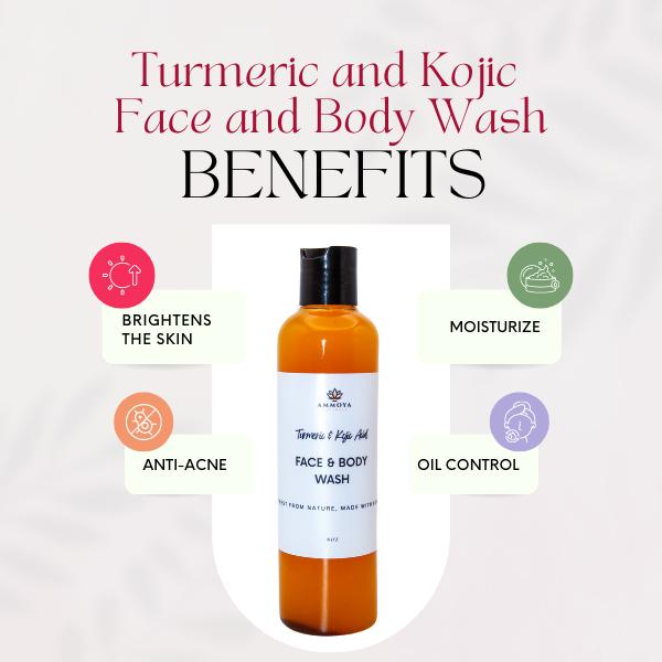 Turmeric and Kojic Body Wash | For Refreshed, Rejuvenated, and Radiant Skin