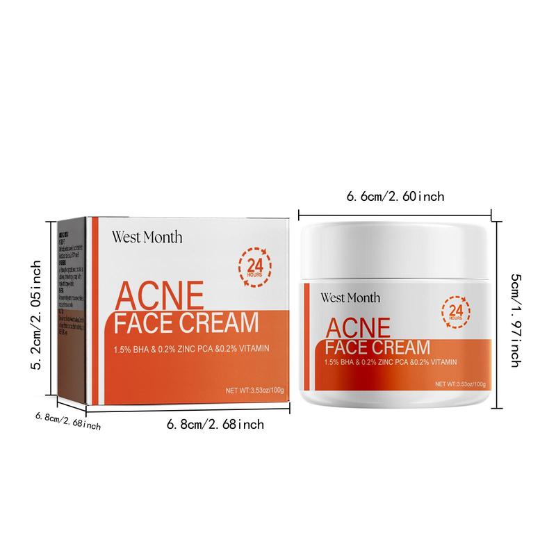 100g Acne Treatment Cream, Gentle Hydrating Facial Massage Cream, Deep Cleansing Face, Skin Firming Cream for Facial Care