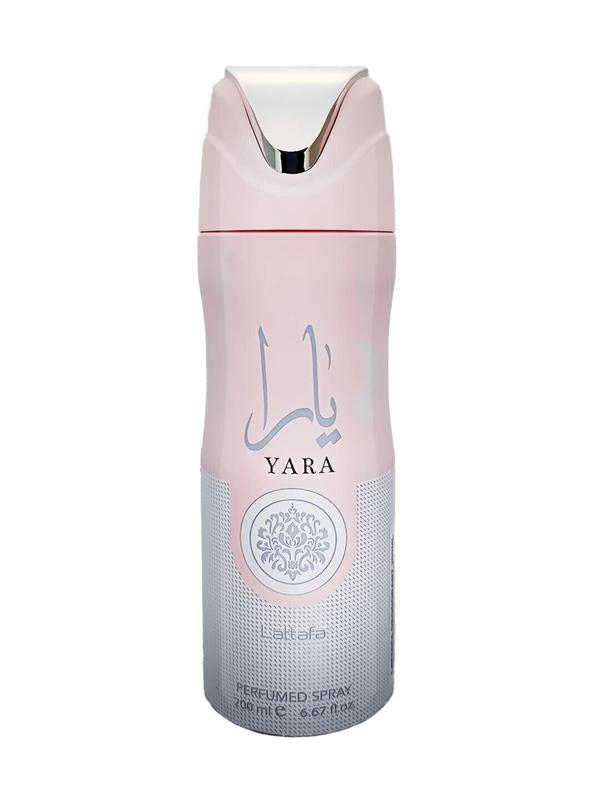 LATTAFA YARA BODY SPRAY 6.7oz  PERFUME SPRAY Scented Scent Fragrance Floral Body Care Comfort Cosmetic Aroma Cleanser Flower Deodorant Blend Daily