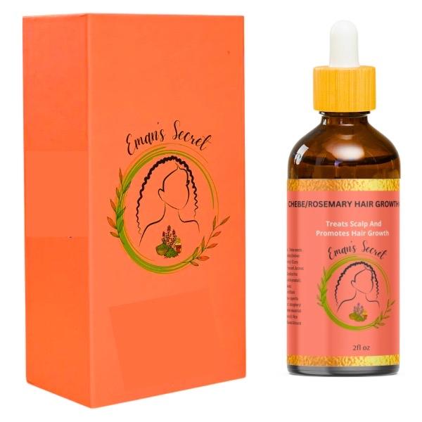 Eman’s secret Ayruvedic Hair Growth Oil Nourishing Chebe Rosemary Haircare Comfort for all hair types Comb