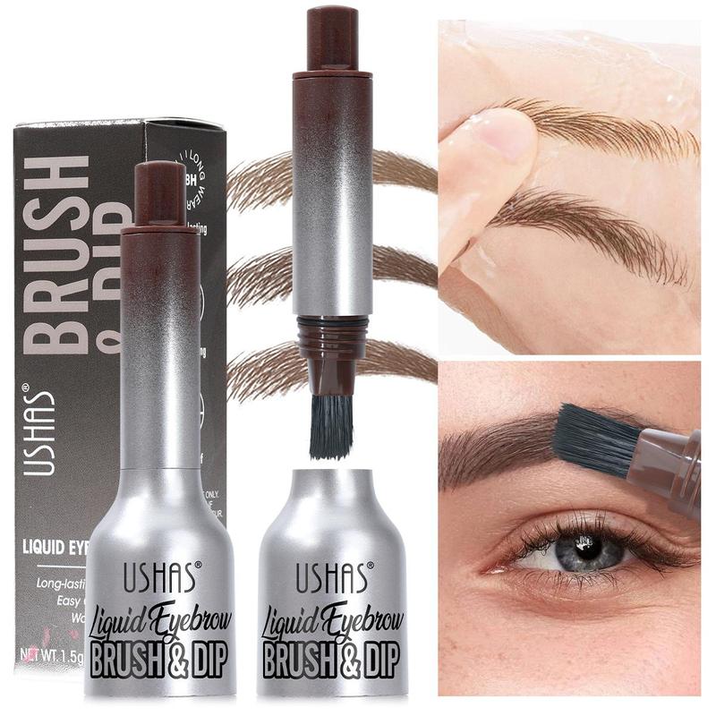 Waterproof Eyebrow Dyeing Liquid with Brush, 1 Count Long Lasting Natural Eyebrow Makeup Tool, Professional Eye Makeup Products for Women