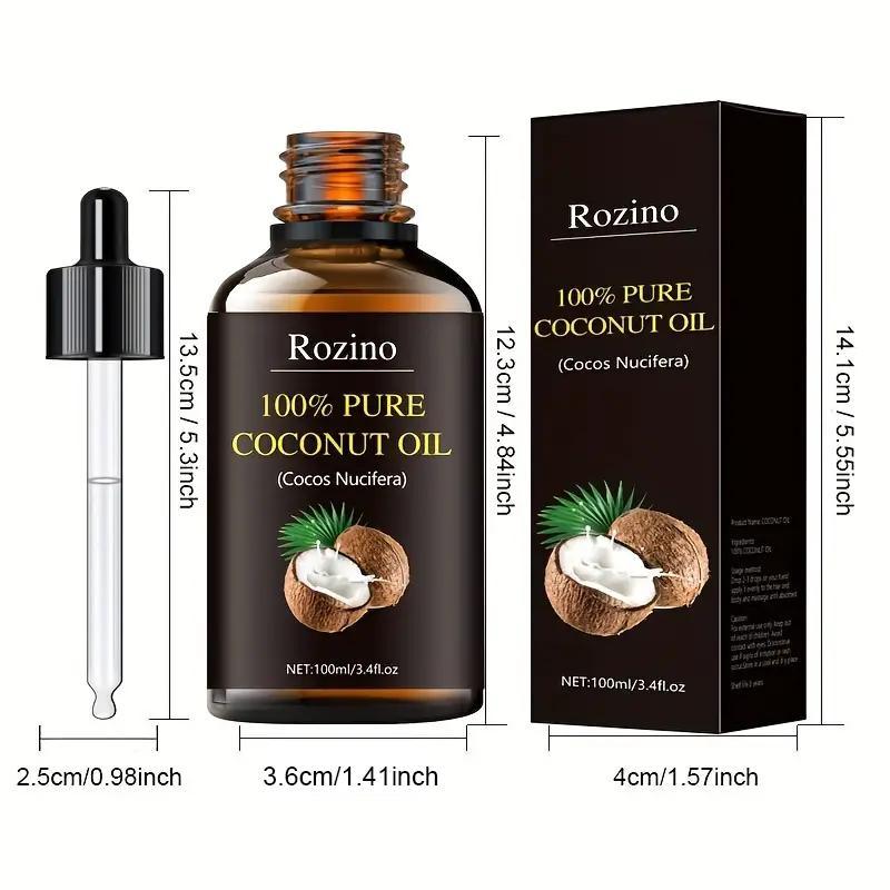 Natural Coconut Essential Oil, 1 Count Natural Herbal Essential Oil for Hair Care, Massage, Shower, Skin Care, Face, Nail, Body Care, Gift for Women and Men