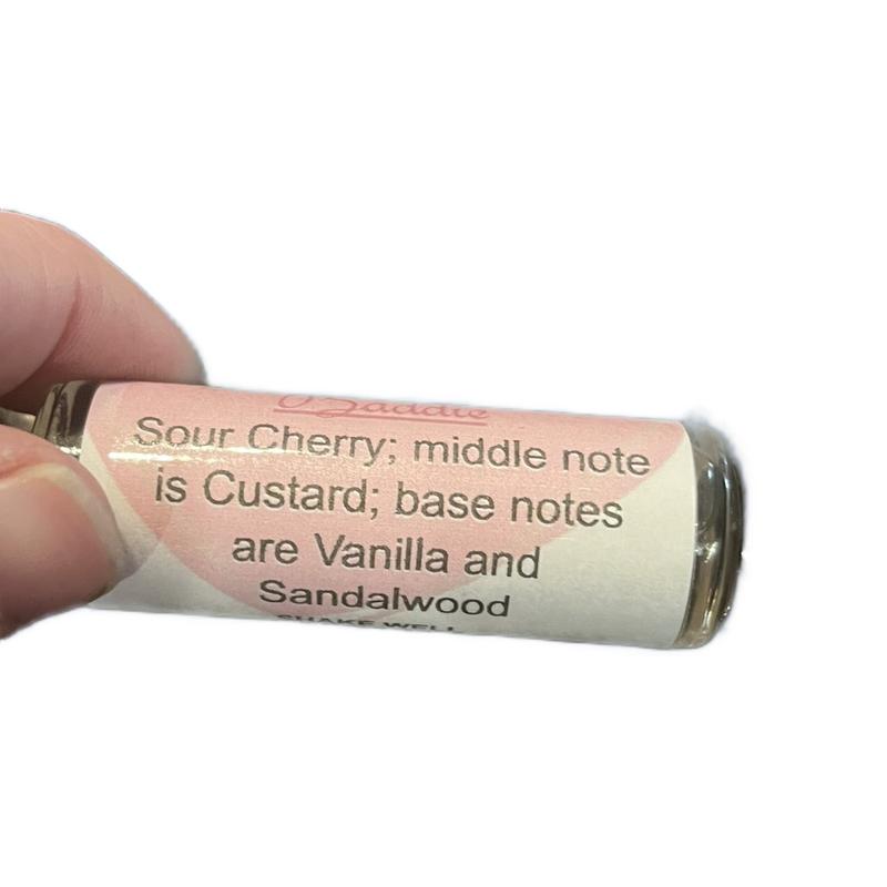 Baddie Sour Cherry and Custard roll-on body oil