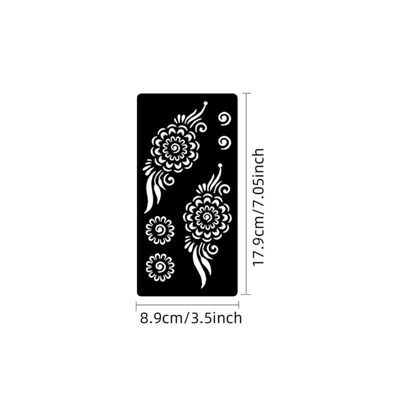 Temporary Tattoo Ink & Stencil Kit, 1 Set DIY Temporary Tattoo Stencil for Body Art, Face Painting, Wedding, Party, Festival