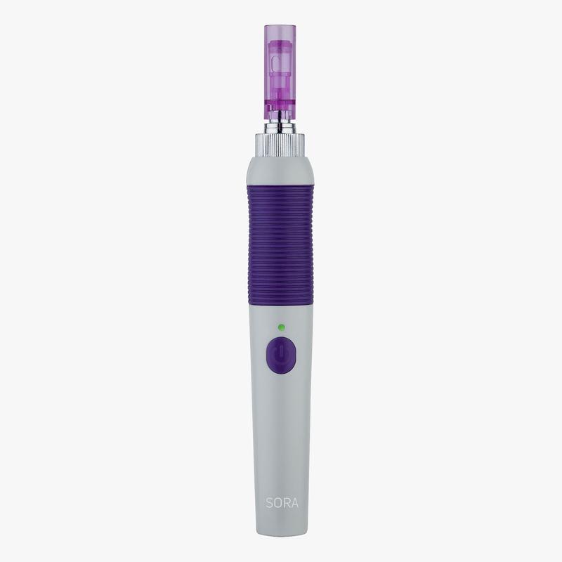 SORA Micro needling Pen by Spa Sciences – 3-Speed Rechargeable Micro Nano Needle Dermapen for Collagen Induction Therapy, Skin Rejuvenation, and Enhanced Serum Absorption