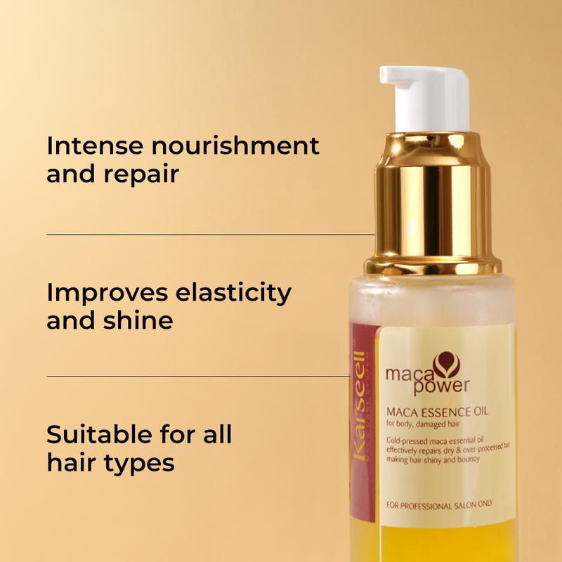 Karseell Collagen Hair Treatment Deep Repair Conditioning, Hair Mask Argan Oil Set for All Hair Types 16.9floz + 1.69floz