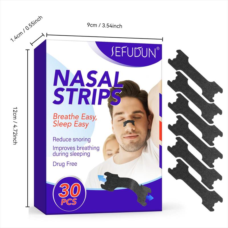 Nasal Strips, 30pcs box Nasal Strips for Snoring, Snoring Relief Nasal Strips, Sleep Aid Nasal Strips, Halloween Personal Care Products, Christmas, Christmas Gift