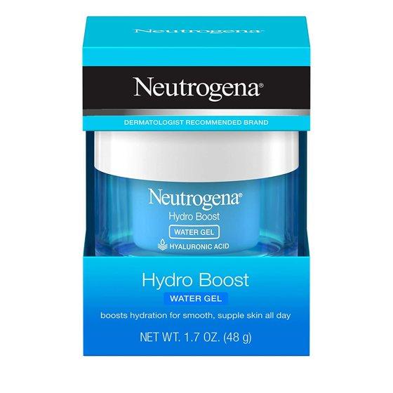 [W] Neutrogena Hydro Boost Hyaluronic Acid Hydrating Water Gel Daily Face Moisturizer for Dry Skin, Oil-Free, Non-Comedogenic & Dye-Free Face Lotion, 1.7 oz 50 ml