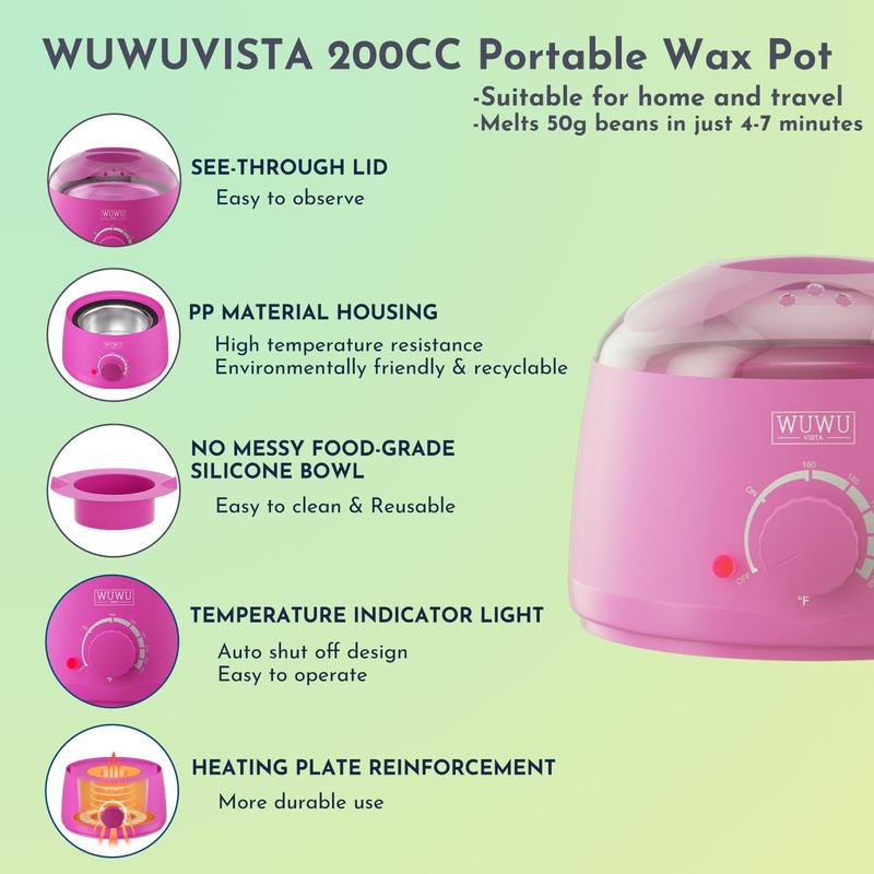 Wax Warmer Kit, 1 Set Waxing Kit for Women, Wax Warmer for Hair Removal, Professional Hair Removal Machine for Home Use