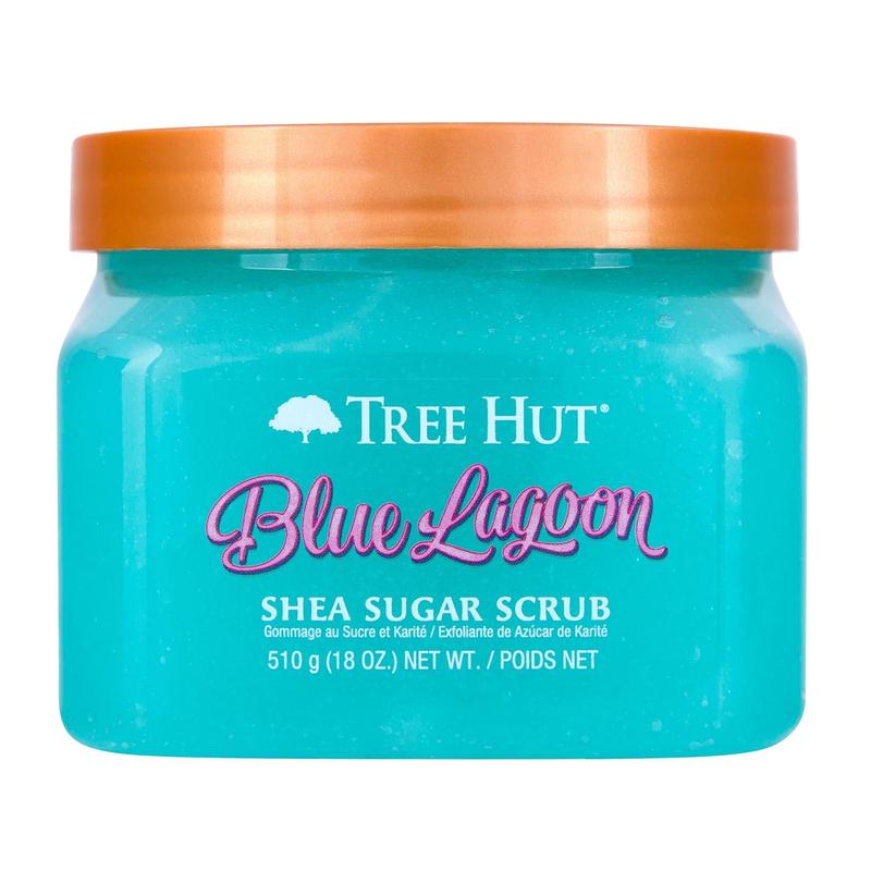 Blue Lagoon Shea Sugar Scrub, 18 Oz, Ultra Hydrating and Exfoliating Scrub for Nourishing Essential Body Care Tree Hut Aha Avocado sugar  scrub