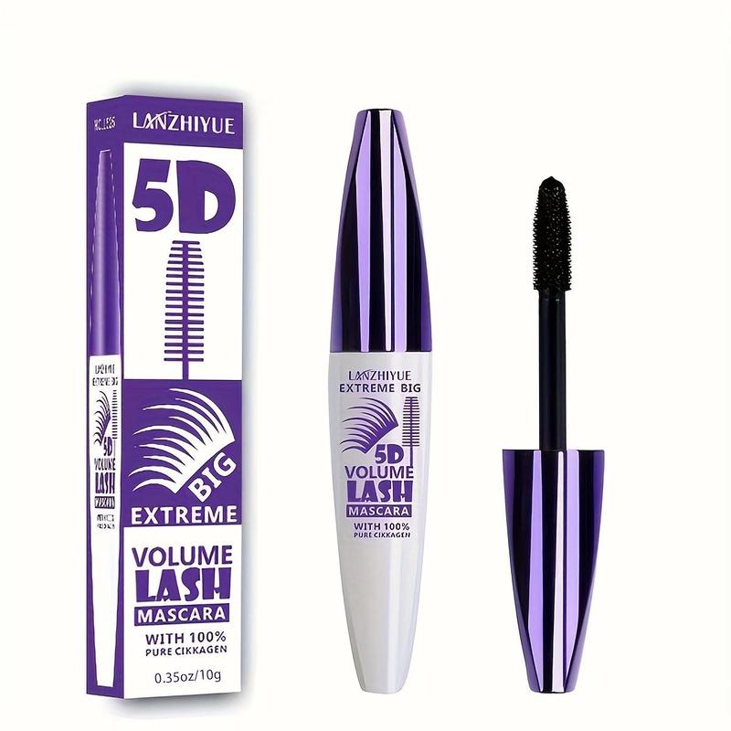 Waterproof 5D Extreme Volume Lash Mascara, 1 Count Long-lasting Natural Curling Eyelash Extensions, Professional Eye Makeup Products for Women & Girls, Makeup Products, Christmas Gift