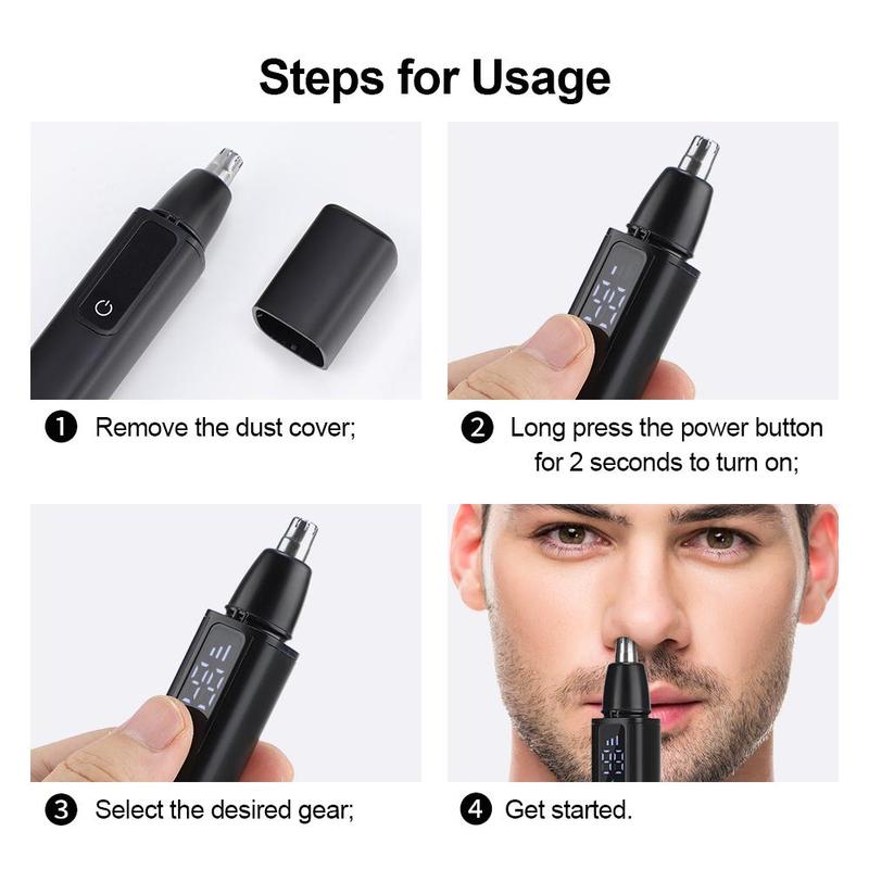 Electric Nose Hair Trimmer, Comfort Rechargeable Nose Hair Shaver, Nose Hair Removal Tool, Personal Care Appliances for Men, Hair Removal Device