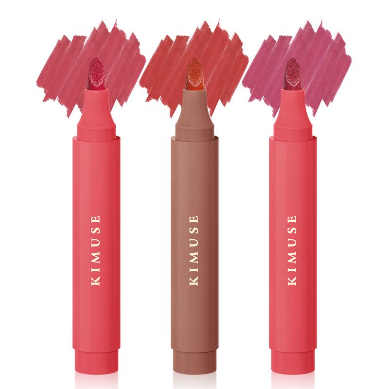 KIMUSE Lip Stain Marker Set  Waterproof Smudgeproof Lip Liner Matte Lip Makeup Color Lipliner