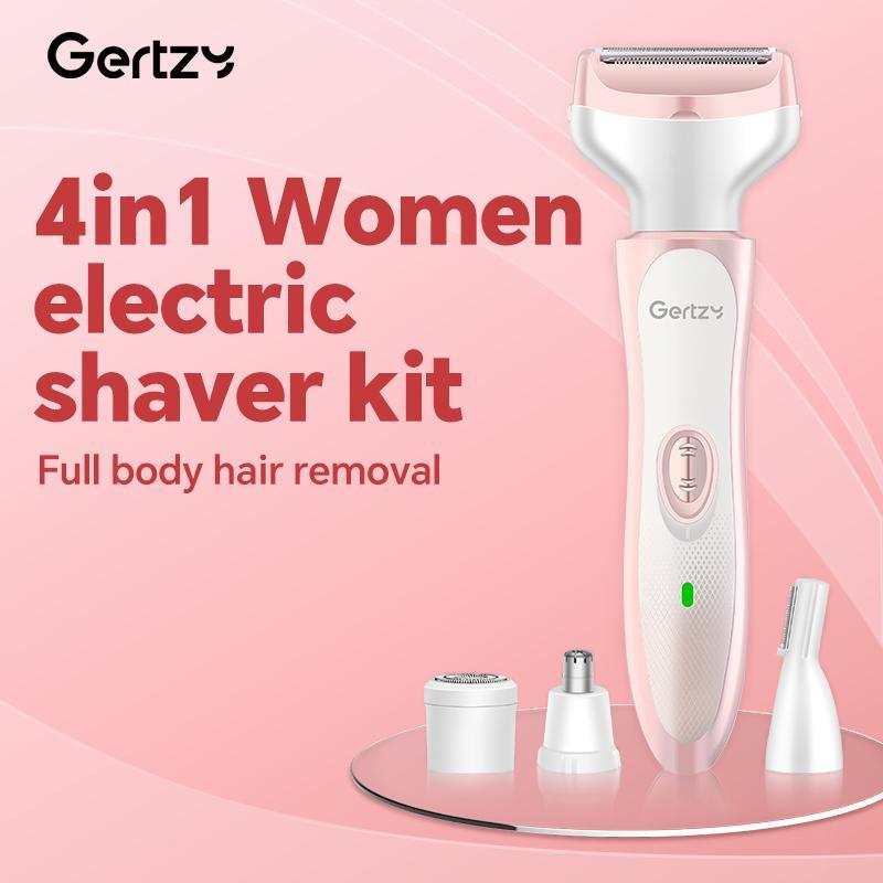 4 in 1 Electric Shaver, 1 Set Multifunctional Electric Hair Trimmer, Nose Hair Shaver, Personal Care Appliances for Women