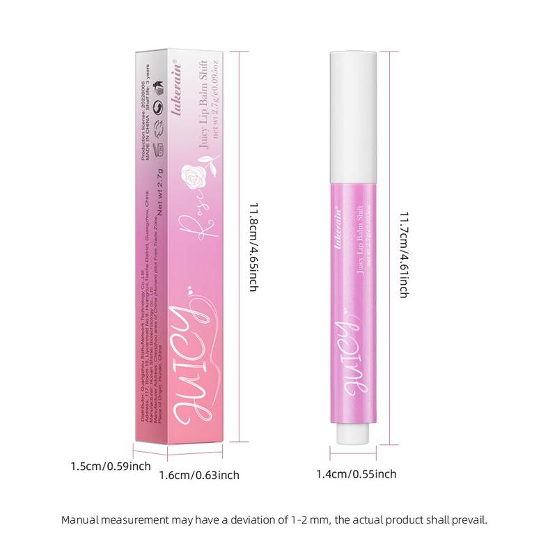 Moisturizing Color Changing Lip Balm, Long-lasting Hydrating Lip Plumping Gloss, Juicy Lip Moisturizer for All Occasions Lip Makeup, Girls and Women Makeup Accessories