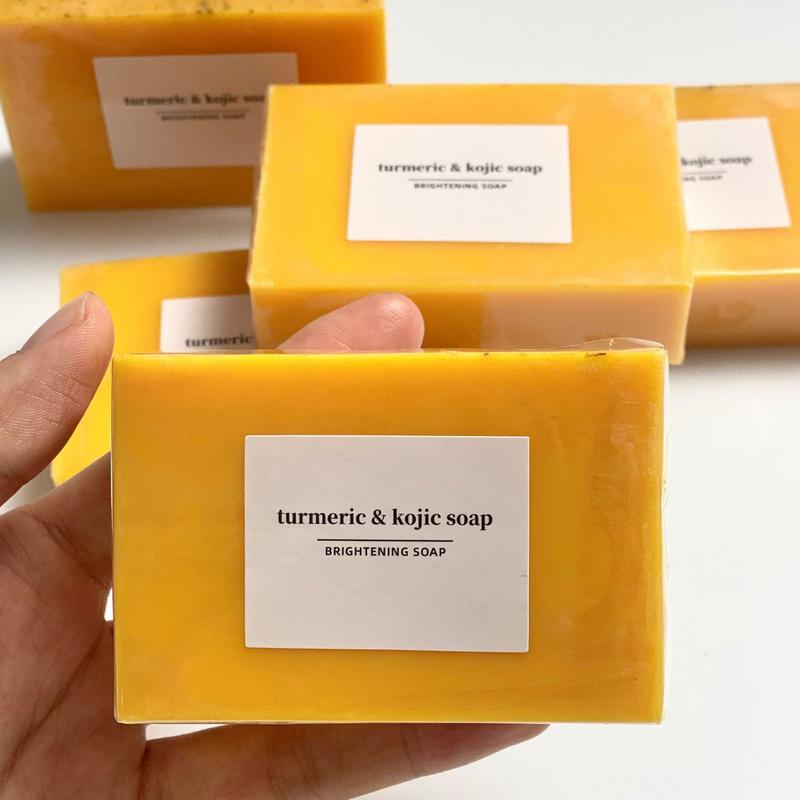 Lemon Turmeric & Kojic Acid Brightening Soap, Body Care Shower gel Lemon Perfect Organic Soap soap