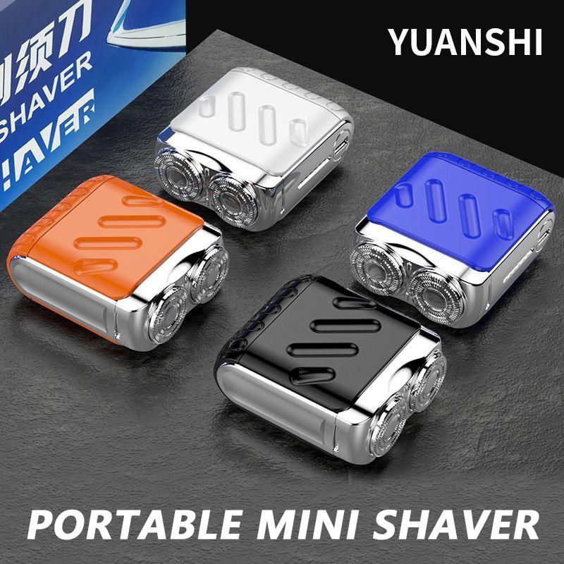 2024 Portable Mini Electric Shaver - Waterproof USB Rechargeable Razor for Wet & Dry Use, Lightweight Design for Travel, Comfort Holiday Gift for Men