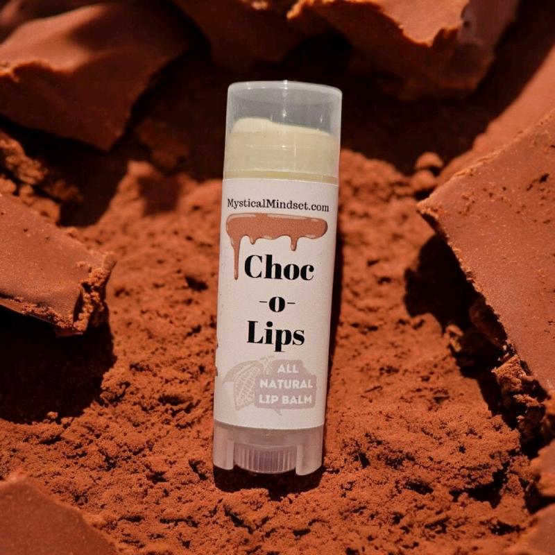 Organic Chocolate Lip Balm with Cocoa, Beeswax, and Shea Butter - Choco-Lips, Skincare Comfort