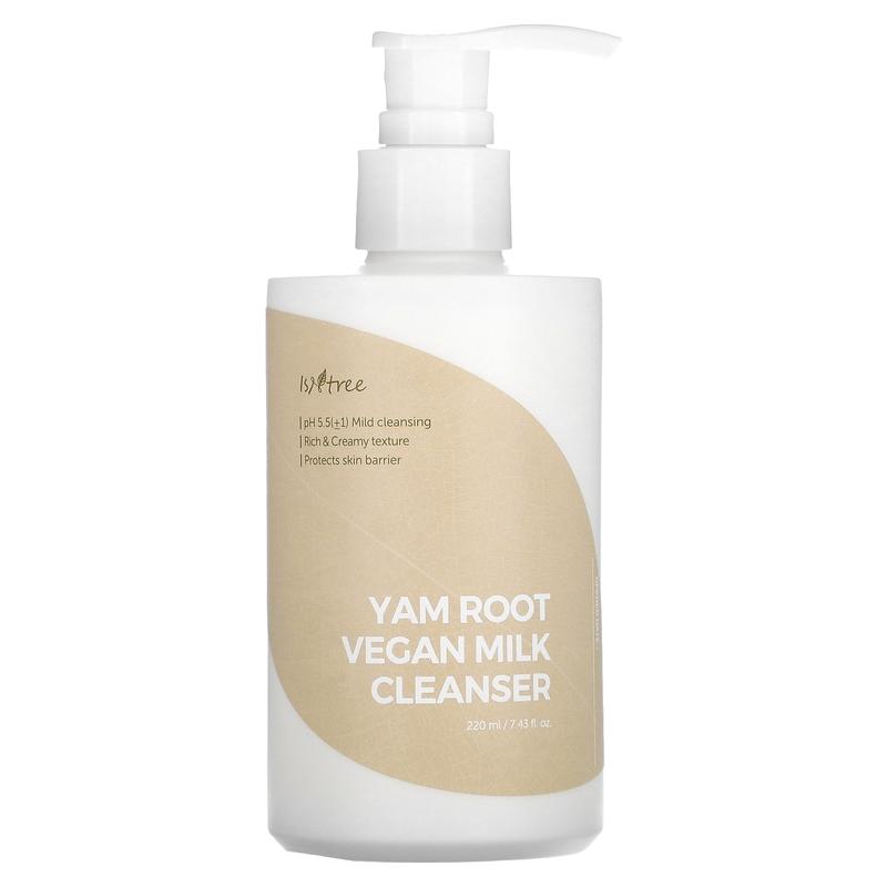 ISNtree Yam Root Vegan Milk Cleanser, 7.43 fl oz (220 ml)