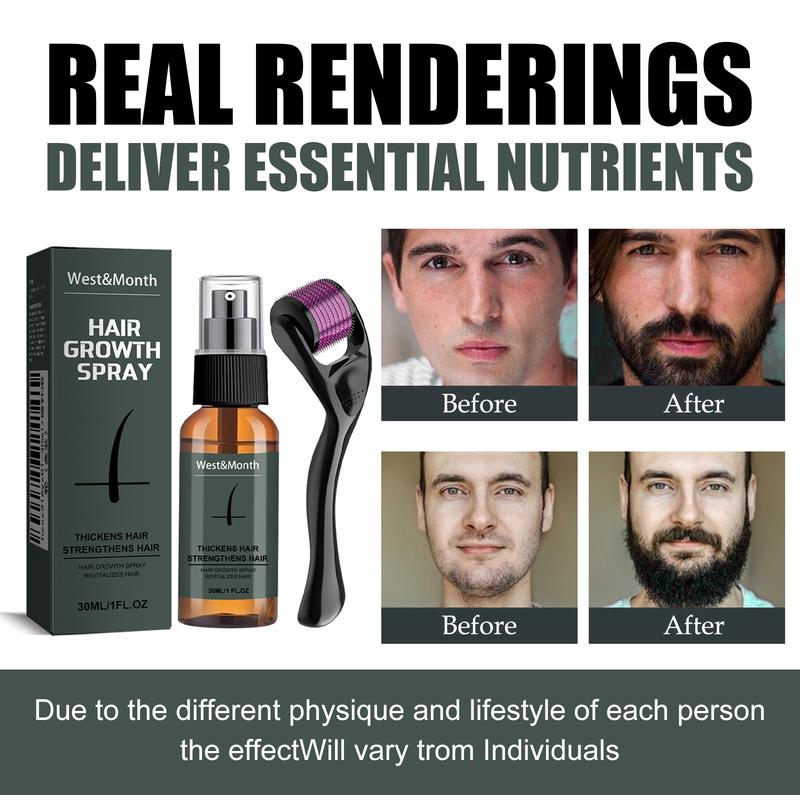 Men's Beard spray set moisturizing spray beard care to promote beard growth and thickening liquid