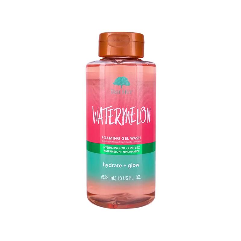 Tree Hut Watermelon Nourishing, Moisturizing & Hydrating Foaming Gel Wash, 18 oz.