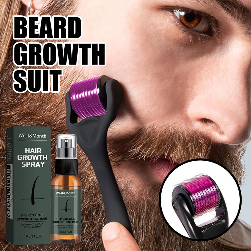 Men's Beard spray set moisturizing spray beard care to promote beard growth and thickening liquid