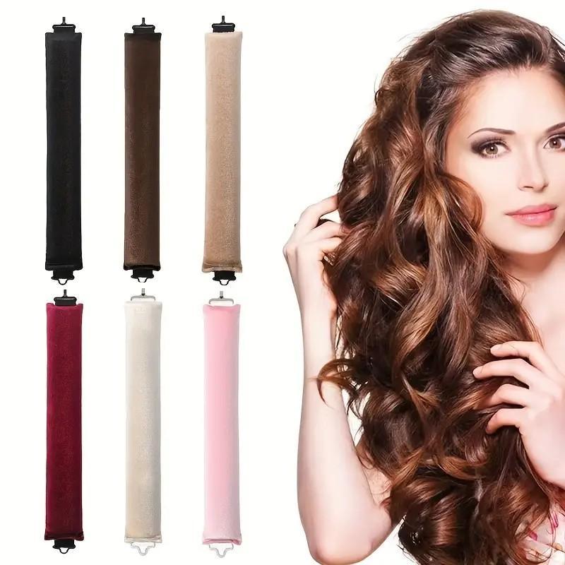 Heatless Hair Curler, 3 Counts set No Heat Hair Curling Rod, Hair Styling Tool for Women & Girls, Professional Hair Styling Tools for Home & Salon Use, Christmas Gift