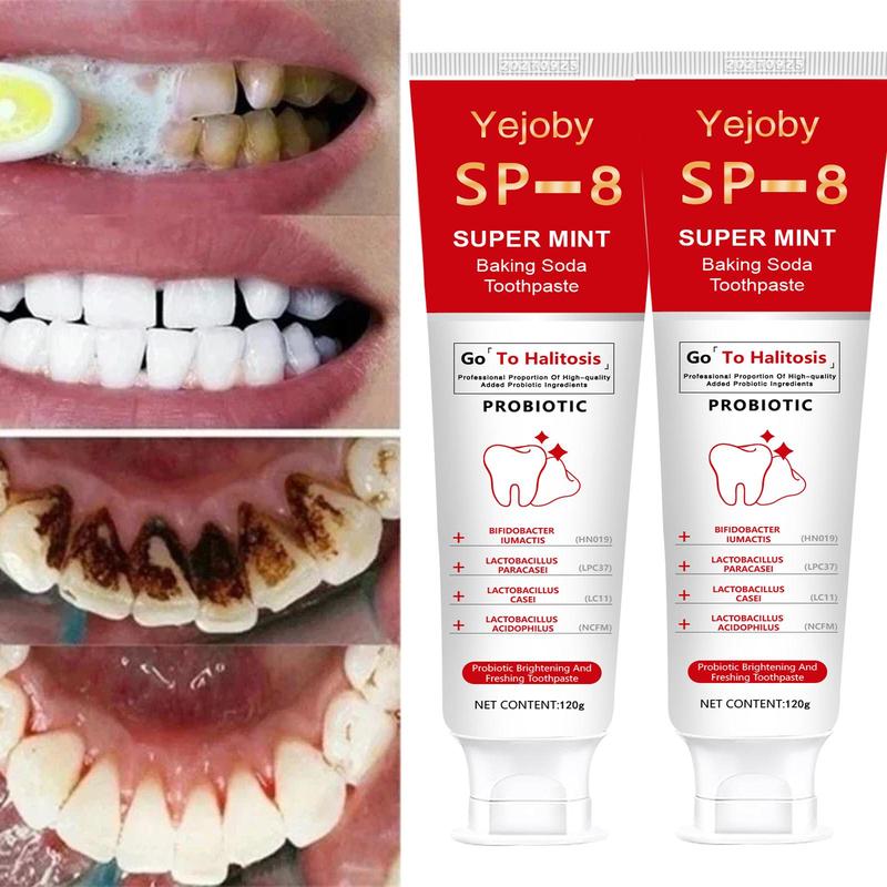 (New) 2024 SP-8 whitening Toothpaste, Super sp8 brightening Oral probiotic, sp 8 Bright White Toothpaste for Stain Removing, Fresh Breath & Teeth Health Whitening Solution Effect is better than SP-6 and SP-7,SP-8 SP-6 SP-4 sp-8 sp-6 sp8 SP-10