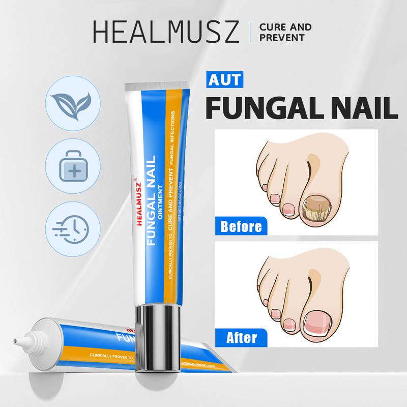 HEALMUSZ Nail Fungus Cream - Repair Damage and Fungal Infections - Clear and gentle recovery oregano tea Healthcare Treatment footcream