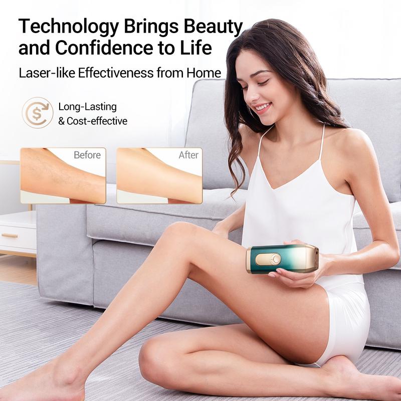 Naisigoo IPL Laser Hair Removal Device Ice-cooling Salon Results at Home Smooth Comfort Portable for Men & Women Painless Permanent pain free IPL Hair hair remival