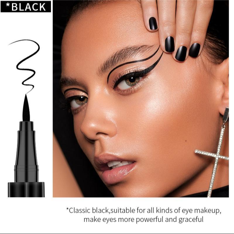 Long Lasting Liquid Eyeliner, 1 Count Quick Drying Eyeliner Pen with Precise Flexible Tip and Comfortable Grip, Easy to Apply for Eye Makeup, Professional Daily Makeup Accessories