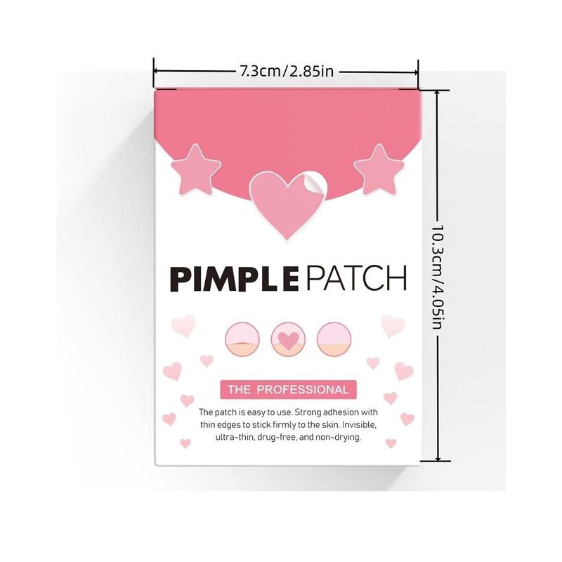 Star & Heart Shaped Acne Patches, 432pcs box Invisible Acne Cover Patches, Facial Skin Care Products for Women & Men, Christmas Gift