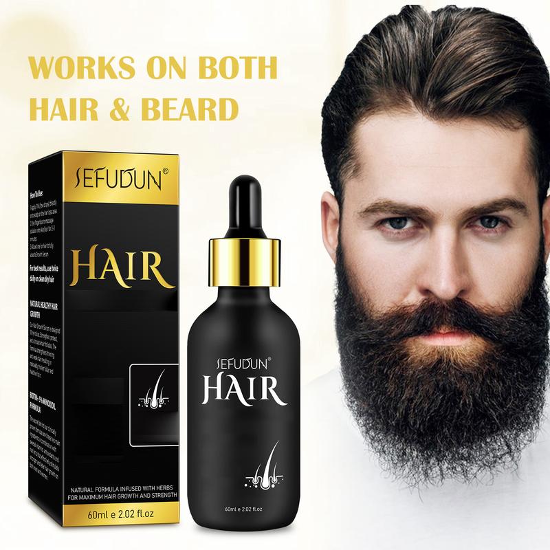 SEFUDUN  5% Minoxidil Hair Serum for Thinning and Weak Hair Care, Biotin, and Ginseng Extract for Men & Women  Natural Haircare (60ml)