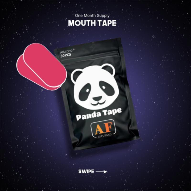 PINK-Panda  30-Pack Anti-Snoring Mouth Tape – Breathable, Stretchable, Hypoallergenic, and Gentle for Skin