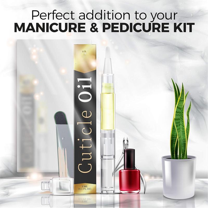 Cuticle Oil Pen - Professional Manicure & Pedicure Accessory - Cuticle Softener & Nail Strengthener With Vitamin E