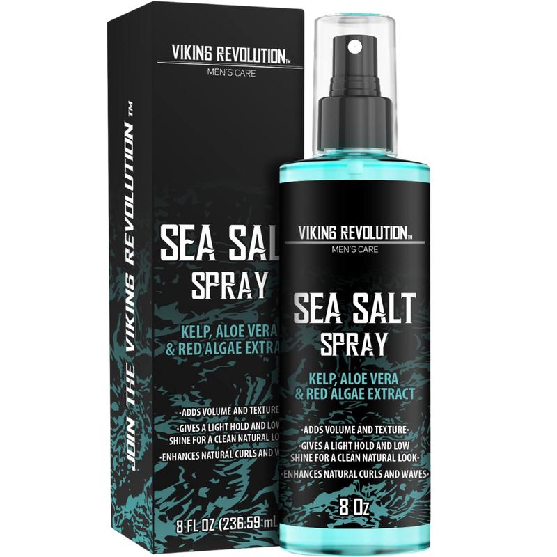 Sea Salt Spray for Hair Men-Texturizing Spray with Kelp, Aloe Vera and Red Algae Extract-Surf Spray to Add Volume & Texture Men Hair - 8oz Hair Care