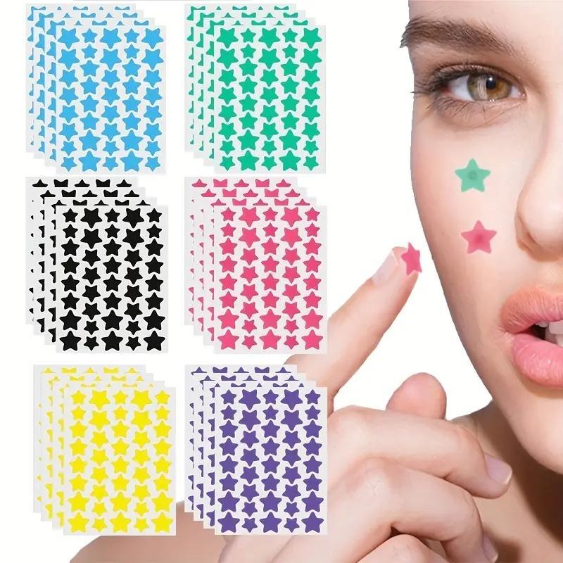 Star Shaped Acne Patches, 960pcs set Gentle Non-irritating Acne Covering Stickers, Invisible Facial Skin Care Patches for Women & Men