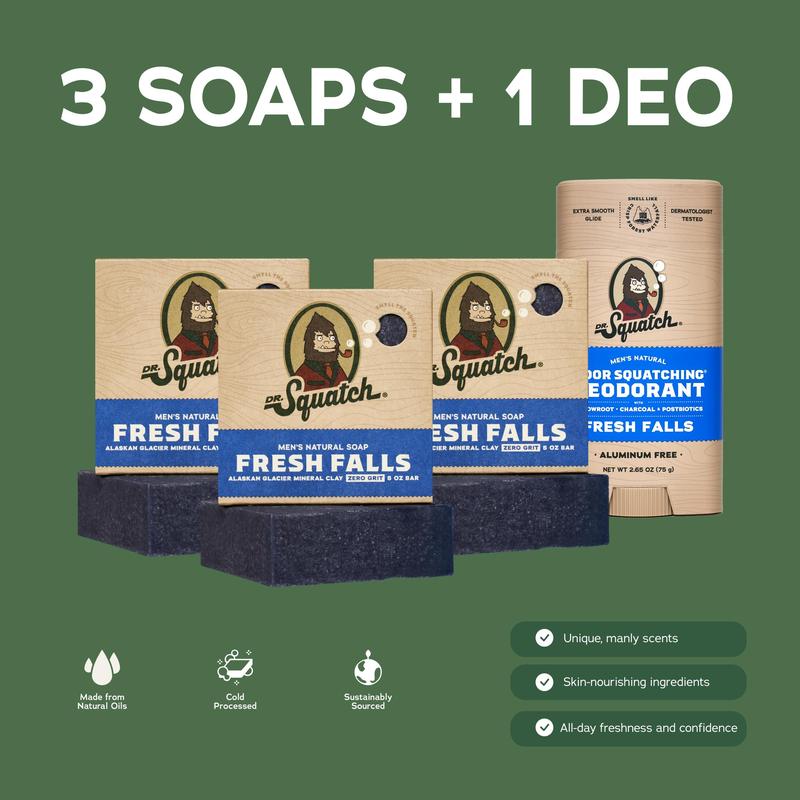 Dr. Squatch - Soap + Deo Multipack (w  FREE Gift)