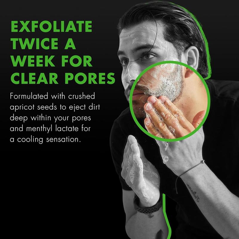 Tiege Hanley Exfoliating Face Wash for Men, 2 Oz - Gentle Face Scrub for Deep Pore Cleansing, Detoxifies & Removes Dead Skin Cells - Refreshing Facial Exfoliator for Dry or Sensitive Skin