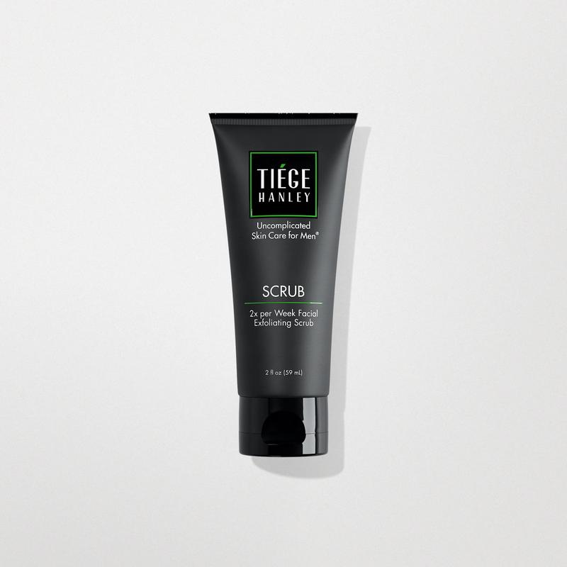 Tiege Hanley Exfoliating Face Wash for Men, 2 Oz - Gentle Face Scrub for Deep Pore Cleansing, Detoxifies & Removes Dead Skin Cells - Refreshing Facial Exfoliator for Dry or Sensitive Skin