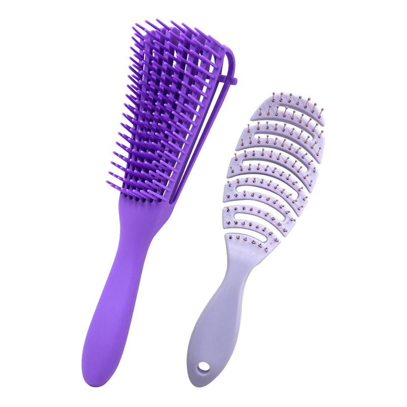 Hair Combs, 2 Counts Detangling Brush, Scalp Massage Hair Brush Detangler Brush for Curly Hair Thick Hair