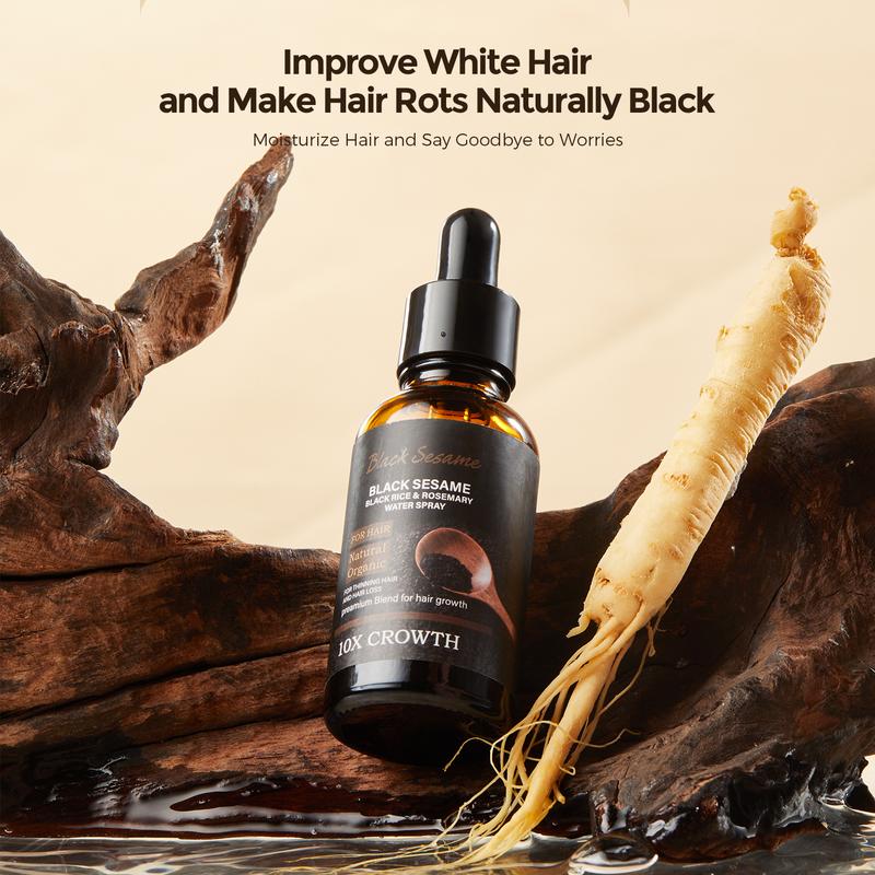 Introducing the efficacy and usage of ginseng and black sesame hair growth liquid.