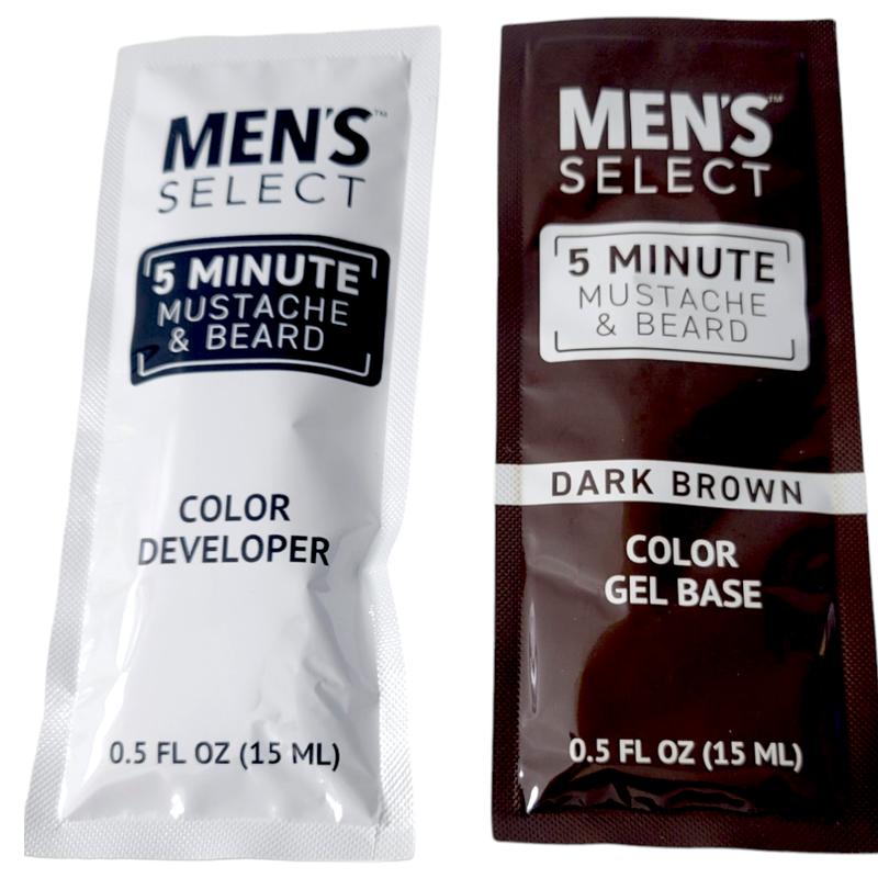 Men's Select Long Lasting Black Dye for Men for Beard, Mustache and all Facial Hair in just 5 min Hair Dye Haircare Gentle Salon